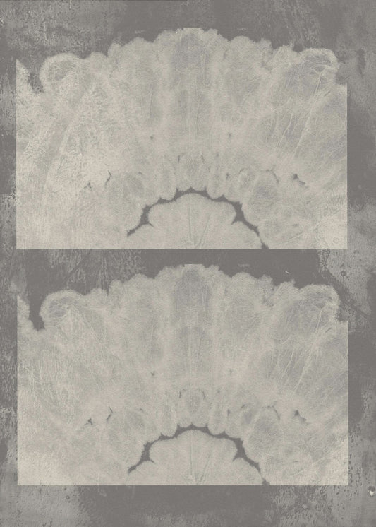 Batiksporen – Neutraal abstract in taupe en wit | Canvas