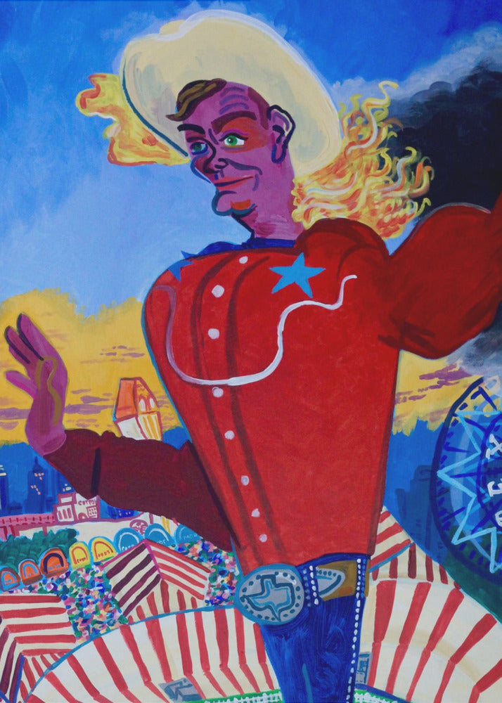Big Tex in vuur en vlam | Poster