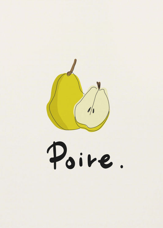Moderne Franse fruitcollectie "Peer / Poire" | Canvas