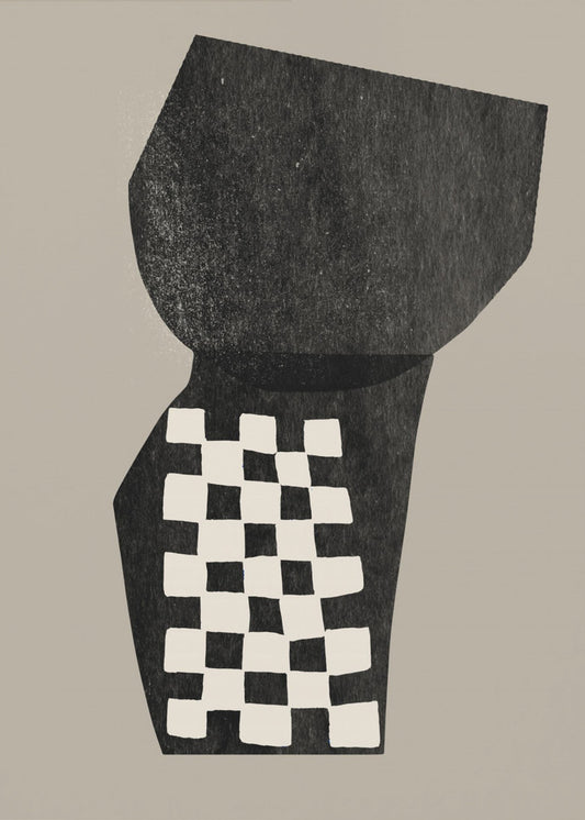 Geruite abstractie | Canvas