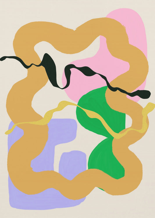 Kleurrijke werveling | Canvas