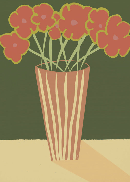 Vase with poppies | Poster
