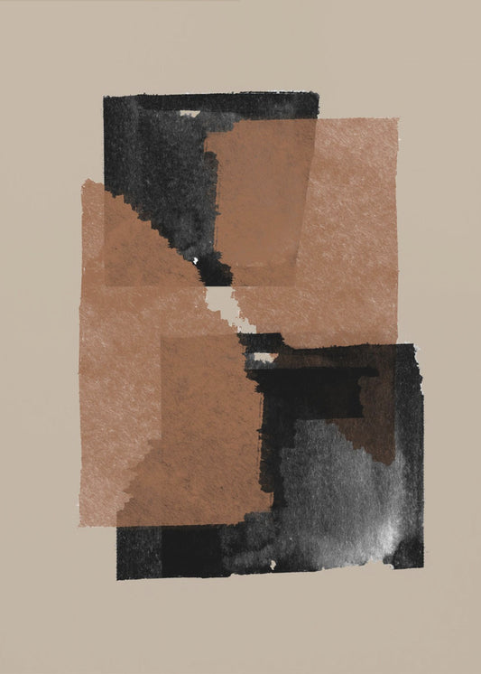 Aardse blokkenmix | Canvas