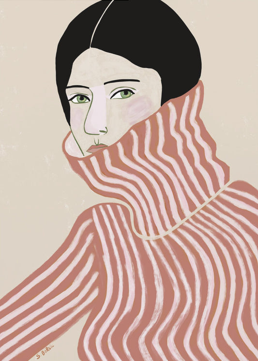 Dame in trui | Canvas