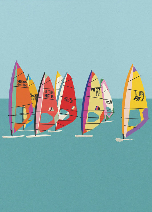 Windsurfen in de Oostzee | Canvas