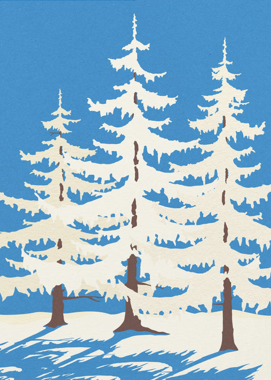 Harz Winterbomen | Canvas