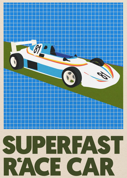 Supersnelle raceauto | Canvas