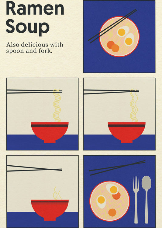 Poster Ramensoep | Canvas