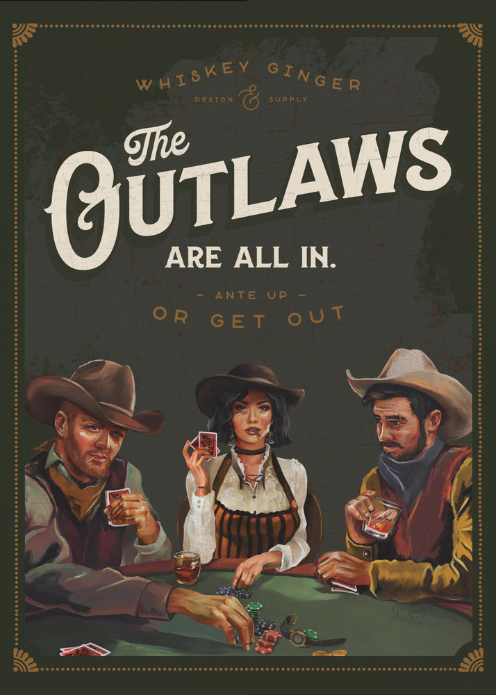 Outlaws zijn helemaal weg van coole cowboypokerkunst | Canvas