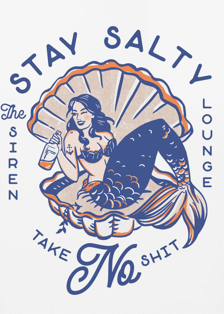 Blijf Zout Siren Lounge Pin-Up Zeemeermin | Poster
