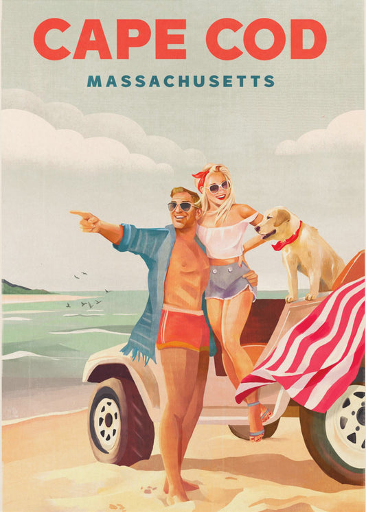 Cape Cod Massachusetts Zomerstrandkunst | Poster