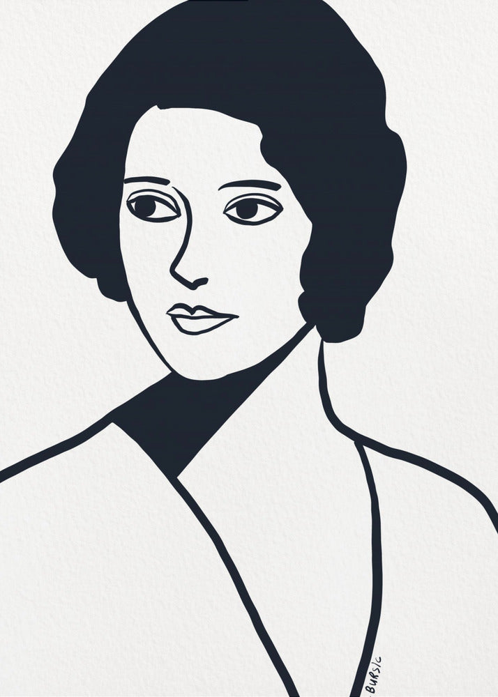 Vintage vrouw | Canvas