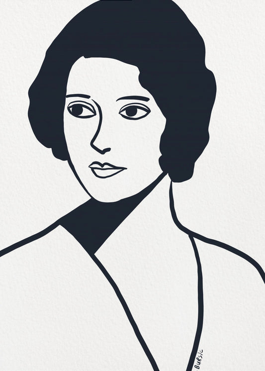 Vintage vrouw | Canvas