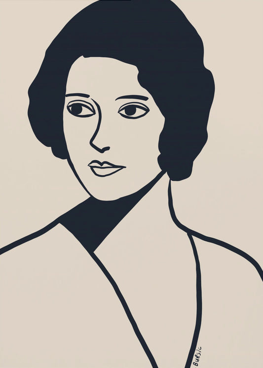 Vintage vrouw | Canvas