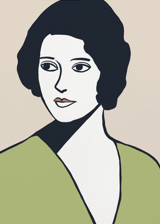 Vintage vrouw | Canvas