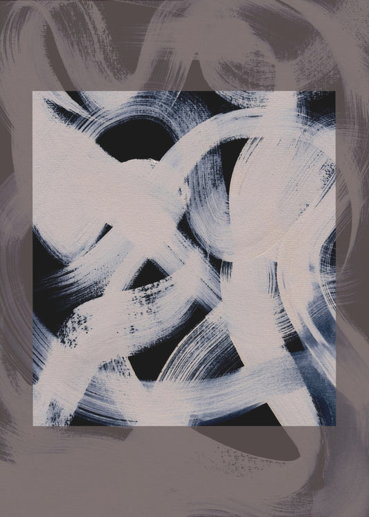 Abstracte penseelstreken 164X | Canvas