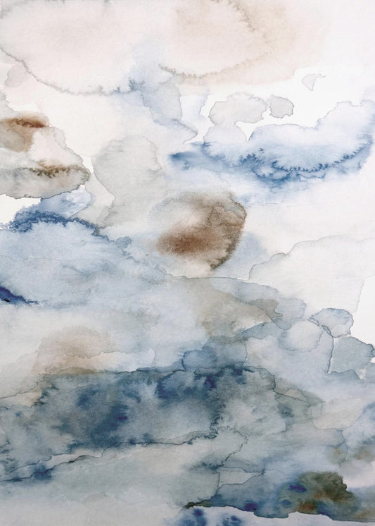 In de wolken 4 | Canvas