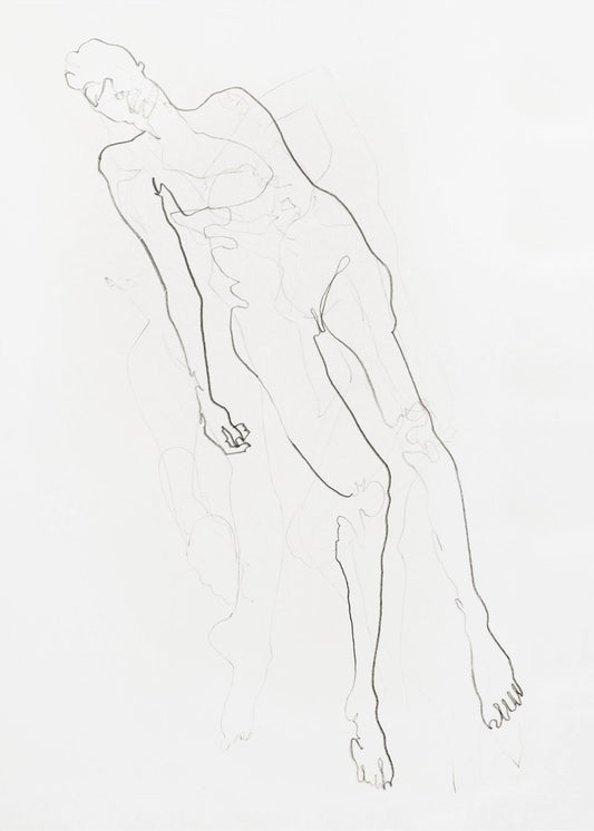 Diverse figuurstudie (gewist) | Poster