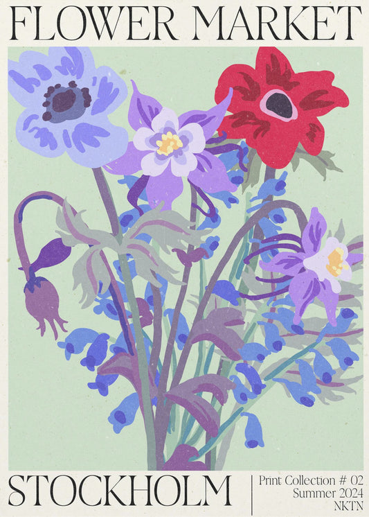 Stockholm Bloemenmarkt | Canvas