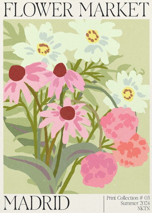 Bloemenmarkt van Madrid | Poster