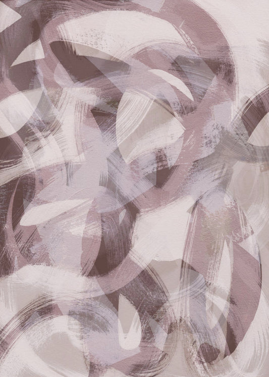 Abstracte penseelstreken 169X | Canvas