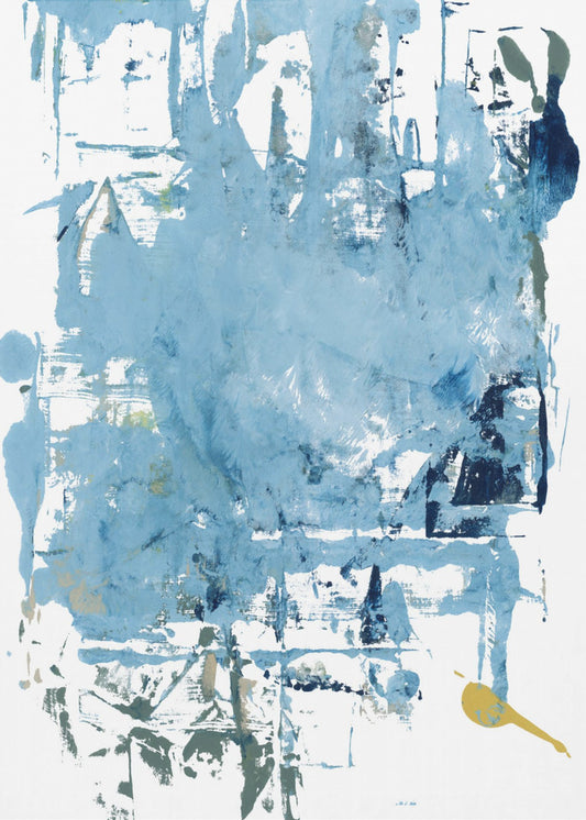 Abstract Blue Scrapes 1 | Canvas
