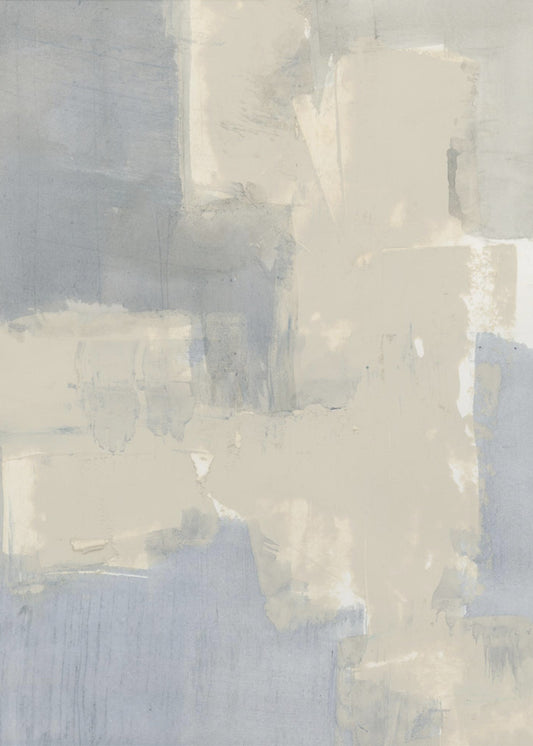Abstracte neutrale grijze en beige vormen 1 | Canvas