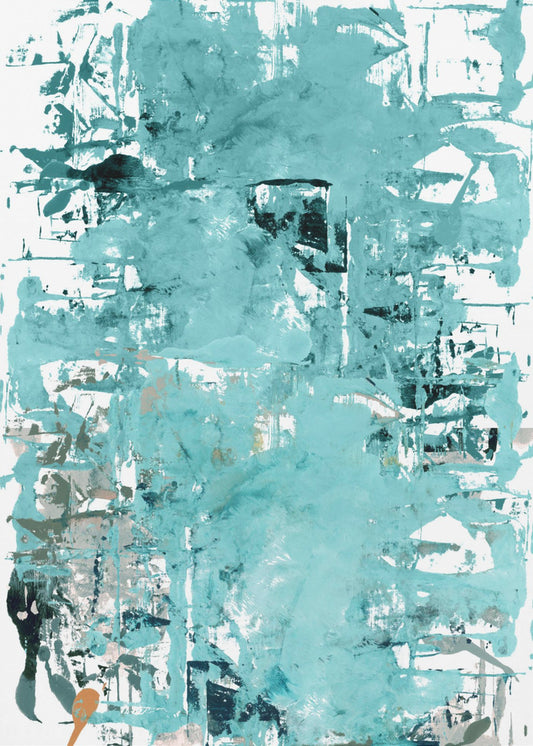 Abstracte neutrale krassen 3 | Canvas
