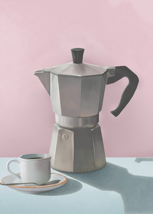 Moka Koffiepot | Poster