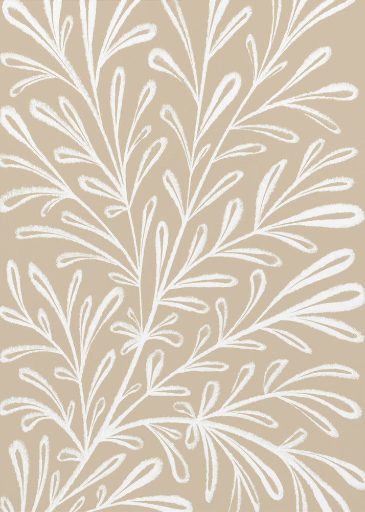 Beige Witte Plant | Canvas