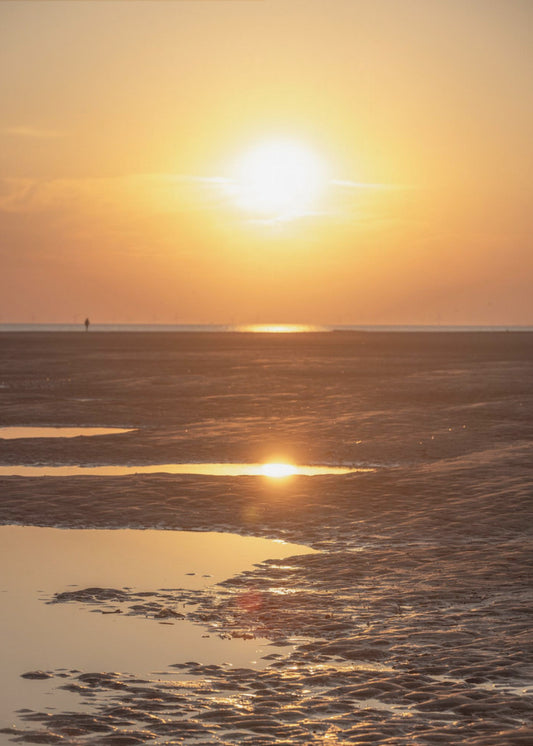 Avond op het strand 2 | Canvas