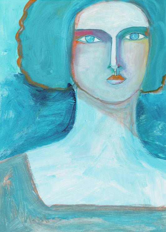 Aqua Girl | Canvas