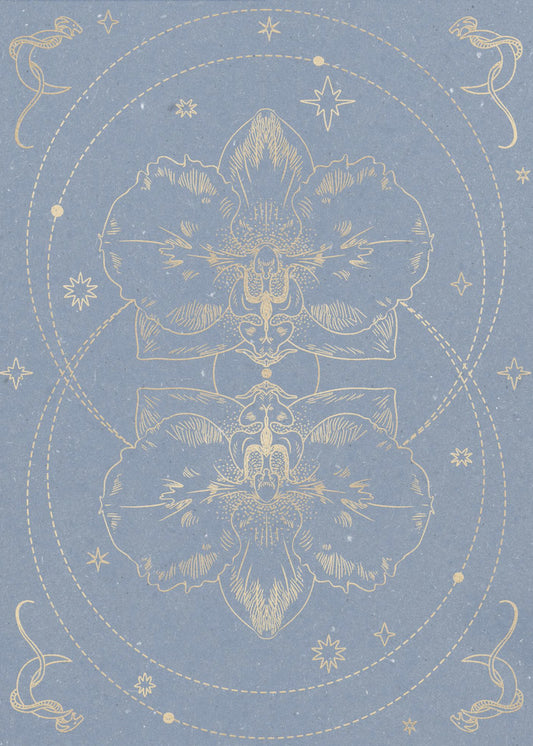 De mystieke orchidee | Canvas