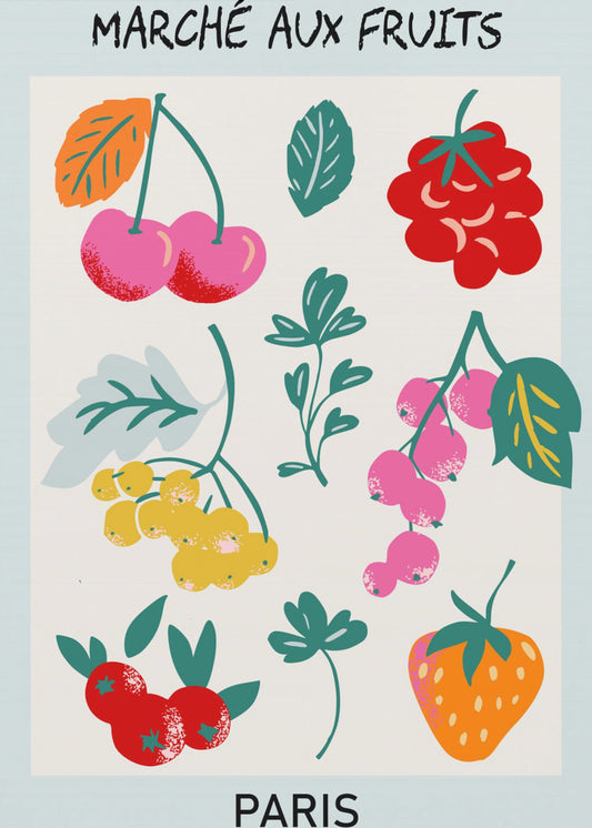 Fruitmarkt Parijs | Canvas