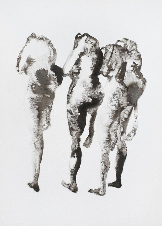 Four Figures (naar Muybridge) Verbeterde Sr | Canvas