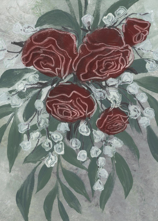 Zeldah rode rozen | Canvas