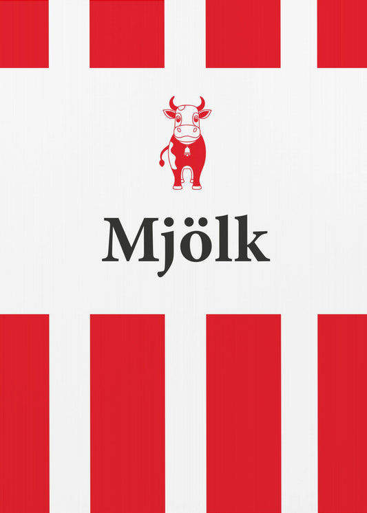 Mjölk Röd | Canvas