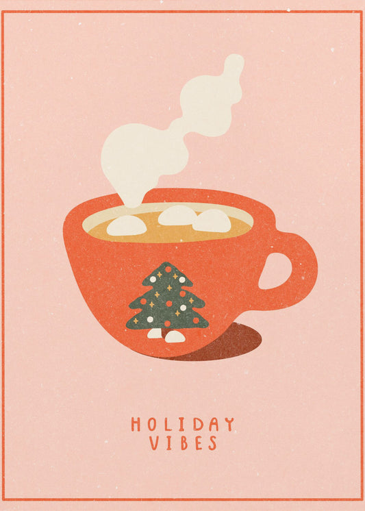 Vakantiegevoel. Een mok warme chocolademelk voor kerst | Canvas