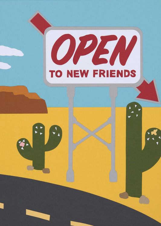Open voor nieuwe vrienden | Poster