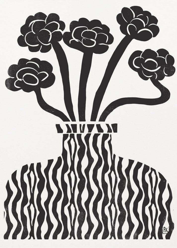 Vaas en bloemen 03 | Poster