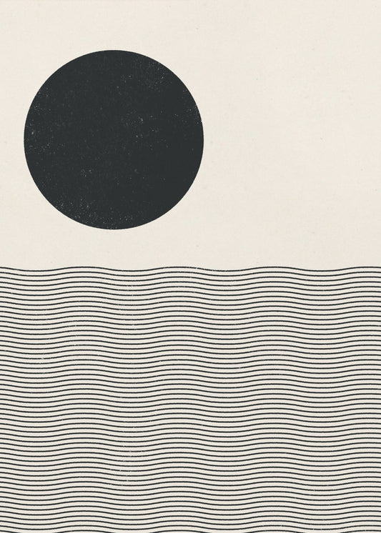 Houtsnede Oceaan | Poster