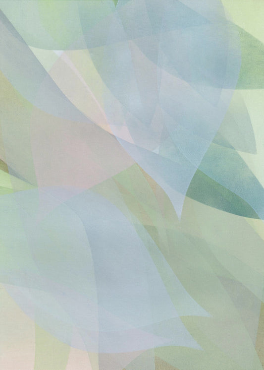 Soft Pastel Leaves 1 | Poster
