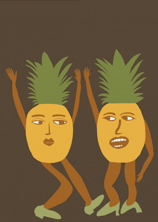 Dansende ananas | Canvas