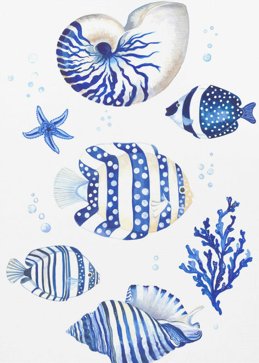 Geïnspireerd door de rustige schoonheid van de oceaan | Canvas