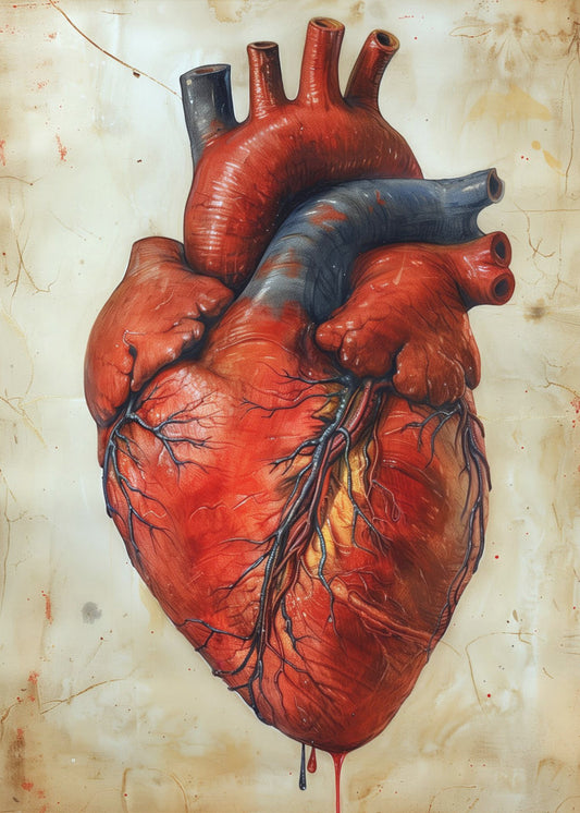 Anatomie Kunst 3 hart | Poster
