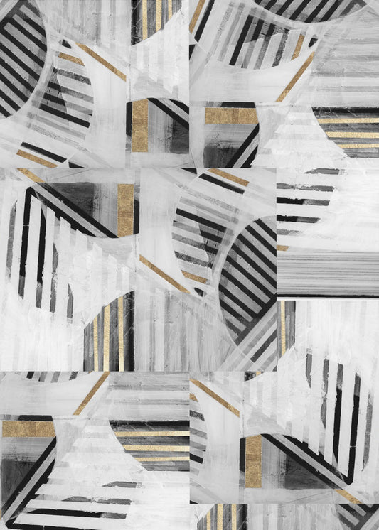 Abstract Back White Gold1 | Poster