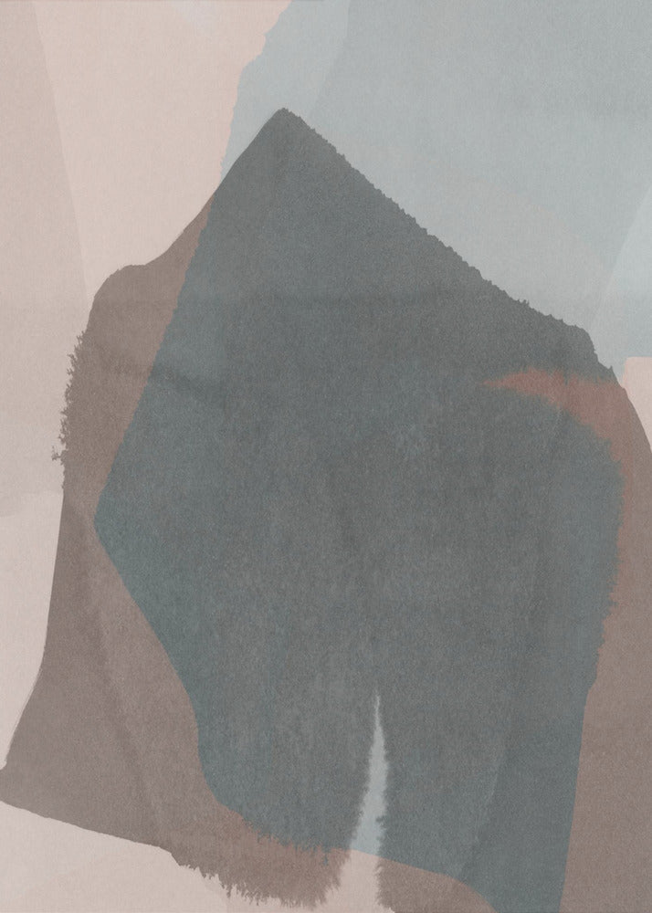 Abstract gedompeld landschap 3 | Canvas