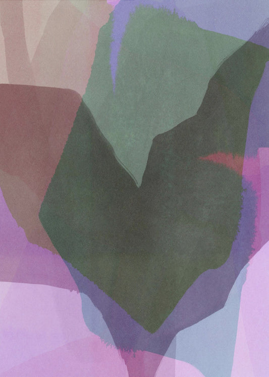 Abstract gedompeld landschap 5 | Canvas