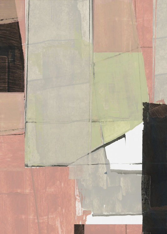 Abstracte neutrale architectuur 2 | Canvas