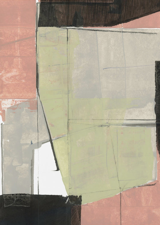 Abstracte neutrale architectuur 1 | Canvas